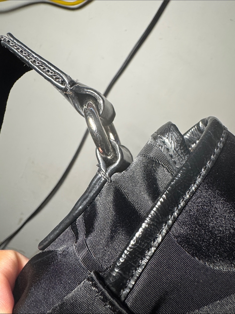 Coach Black Signature nylon Crossbody Bag - Picture 7 of 17